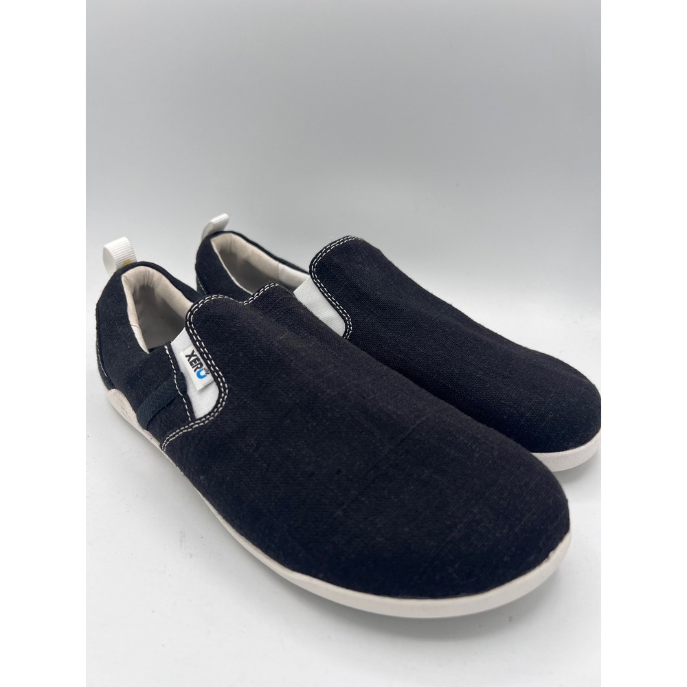 Xero Aptos Shoes Mens 11 Black Slip On Minimalist Comfort Barefoot Sneaker EUC